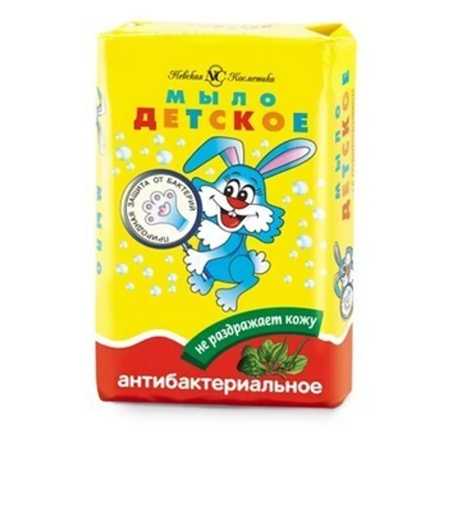 

Крем-мыло (твердое) Невская Косметика Детское с антибактериальным эффектом 90г, Детское с антибактериальным эффектом