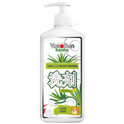 

Средство для мытья посуды YokoSun, 1л, гель, Алоэ Вера (00001518), 0