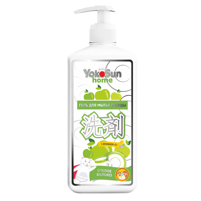 

Средство для мытья посуды YokoSun, 1л, гель, Яблоко (00001516), 0