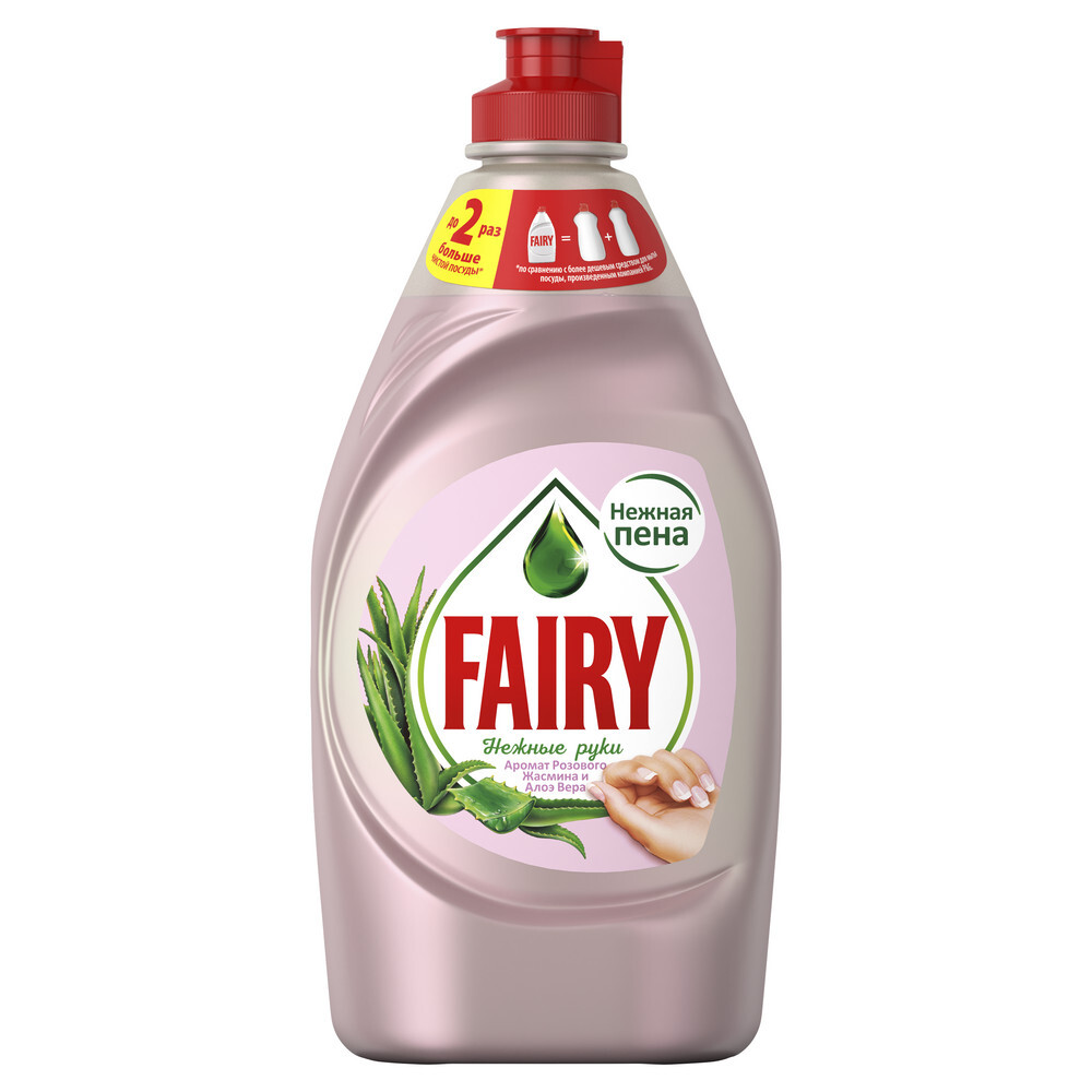 

Средство для мытья посуды FAIRY Нежные руки, 450мл, жидкость, розовый жасмин и алоэ вера (00003235), Нежные руки