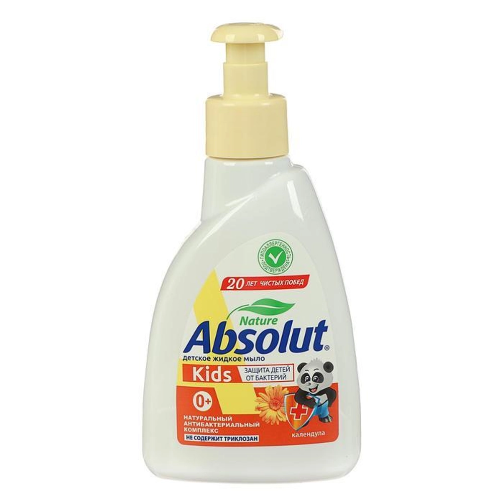 

Жидкое мыло Absolut Kids с календулой, антибактериальное, 250мл, с календулой