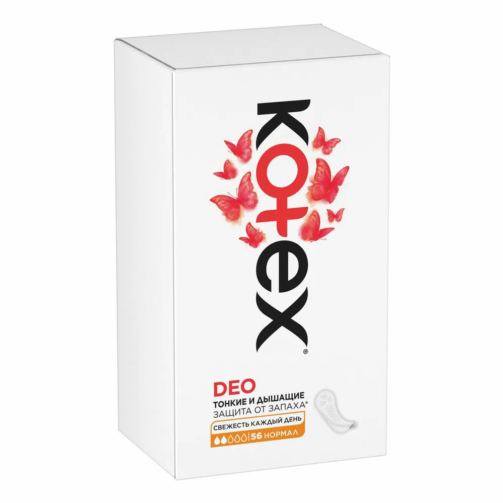 Гигиенические прокладки Kotex Deo Normal, 56шт. (00002841)