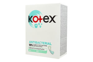 

Гигиенические прокладки Kotex с антибактериальным слоем, 40шт. (00002446), с антибактериальным слоем