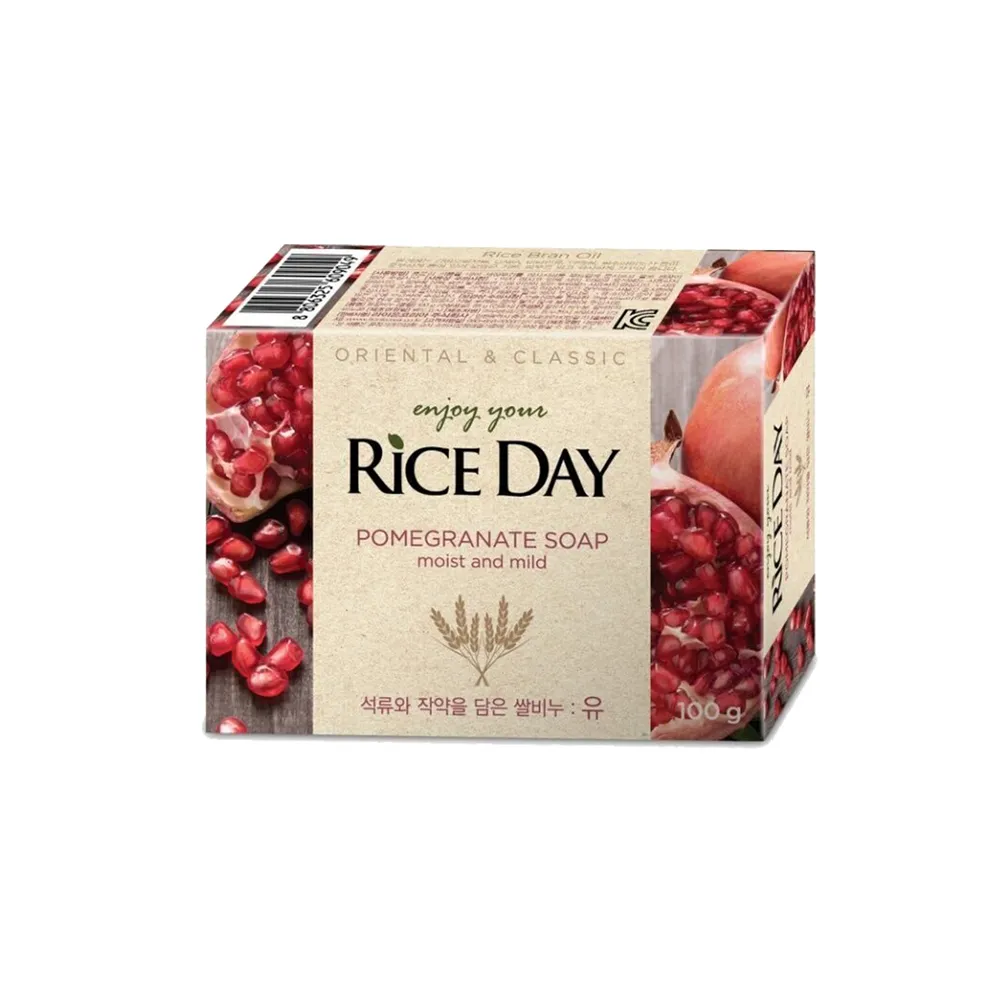 

Мыло Lion Rice Day с экстрактом граната и пиона, очищающее, увлажняющее, 100г, с экстрактом граната и пиона