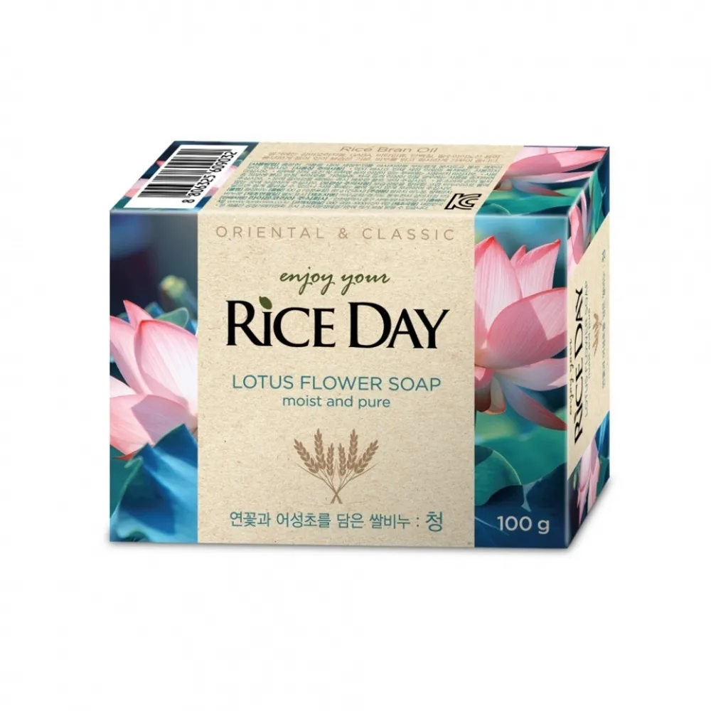 

Мыло Lion Rice Day с экстрактом лотоса, очищающее, увлажняющее, 100г, с экстрактом лотоса