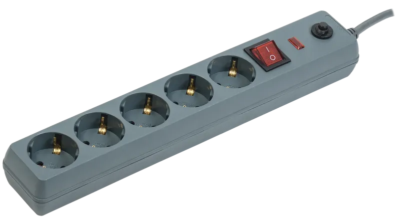 

Сетевой фильтр IEK СФ-05К-выкл., 5-розеток, 5 м, серый (WFP10-16-05-05-ZK-K03), СФ-05К-выкл.