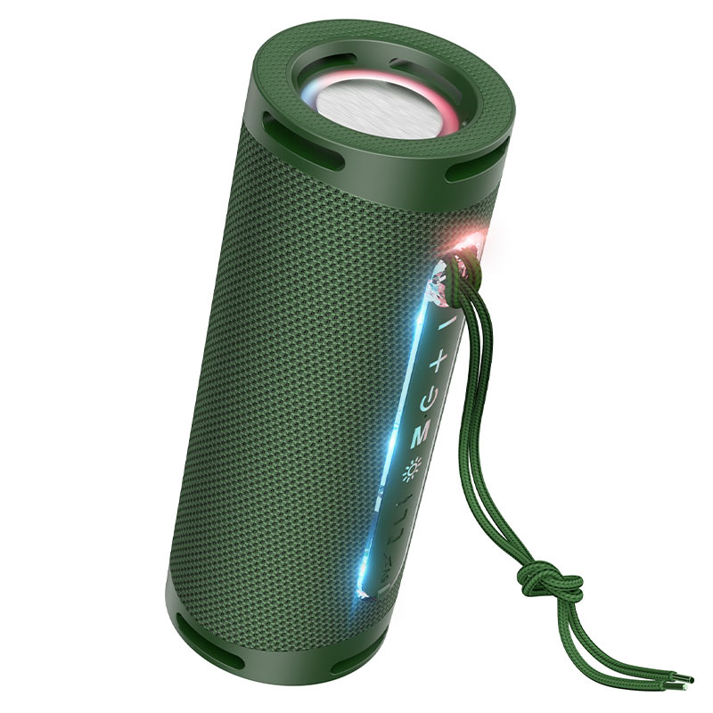 

Акустика портативная 2.0 Hoco HC9 Dazzling, 10 Вт, AUX, USB, microSD, Bluetooth, подсветка, зеленый (6931474757838), HC9 Dazzling