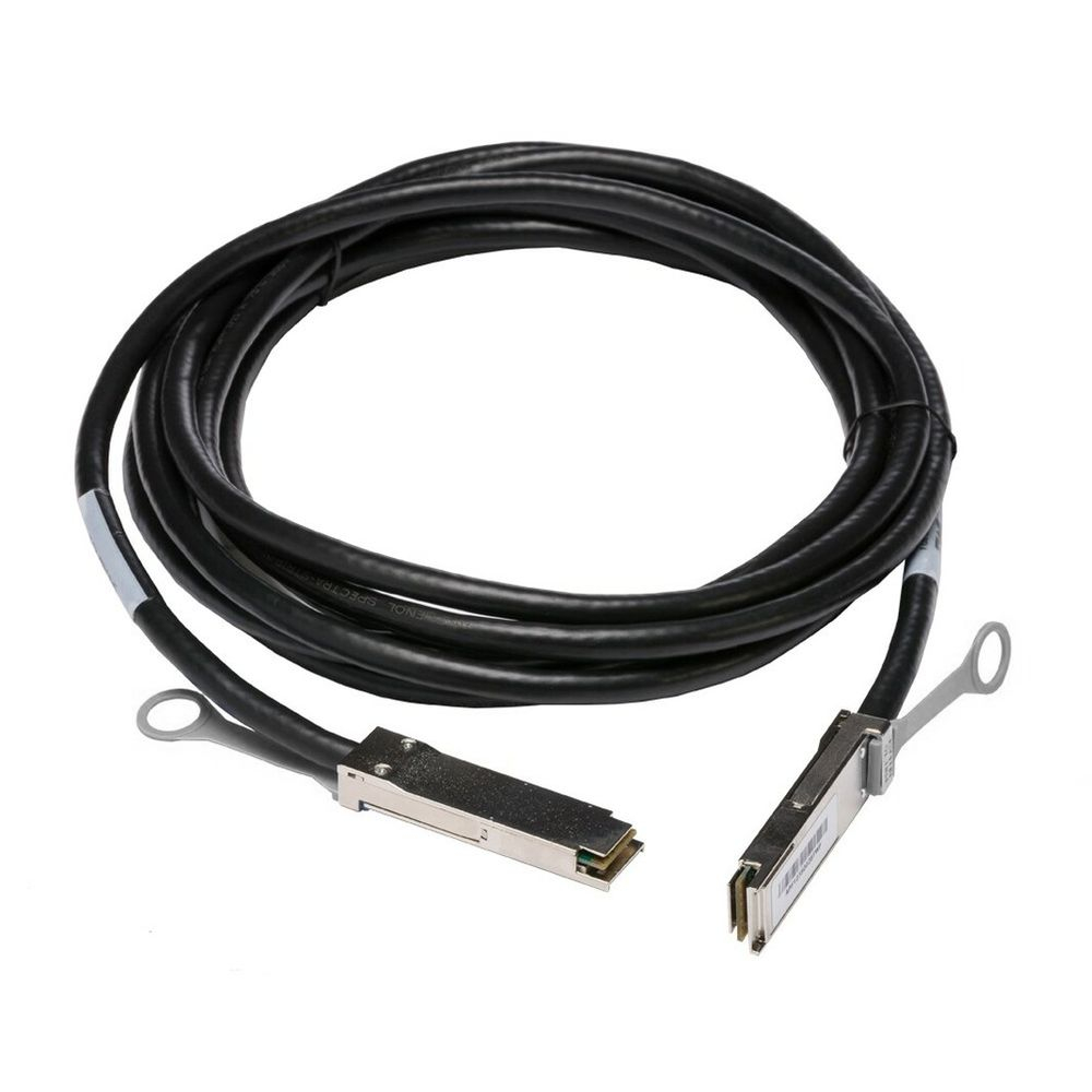 Кабель DAC Future Technologies FT-QSFP+CabP-AWG26-2, QSFP+-QSFP+, 40 Гбит/с, 2 м, черный (FT-QSFP+CabP-AWG26-2)