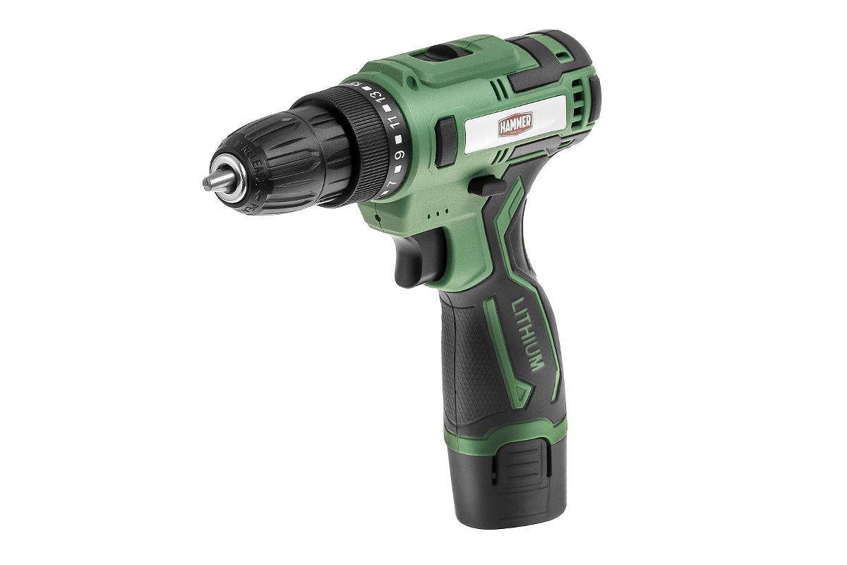 

Дрель-шуруповерт Hammer ACD12C, аккумуляторный, 26 Н·м, 1350 об/мин, 12V, 1.5 А·ч, Li-Ion, быстрозажимной патрон, 1.16кг (824158), ACD12C
