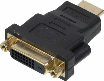 

Переходник (адаптер) HDMI(19M)-DVI(25F), черный Ningbo (CAB NIN HDMI(M)/DVI-D(F))