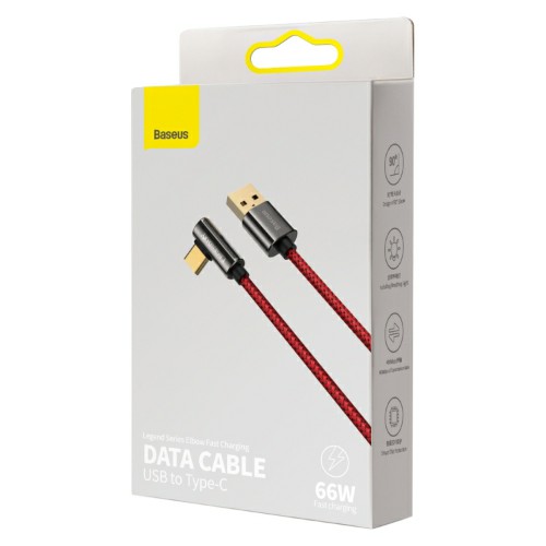 

Кабель USB 2.0(Am)-USB 2.0 Type-C(m), угловой, 3A, 1м, красный Baseus Legend series (6953156209305), 0