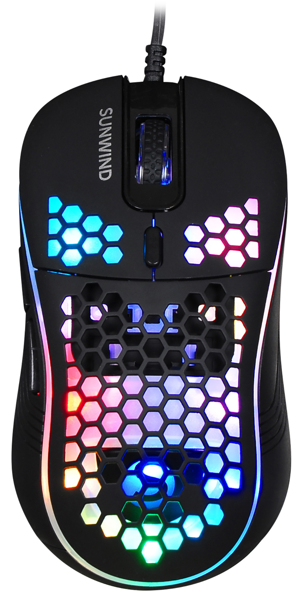 

Мышь проводная SUNWIND SW-M800G, 3200dpi, оптическая светодиодная, USB, черный (1422399), SW-M800G