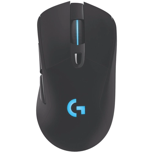 

Мышь беспроводная/проводная Logitech G703, 25600dpi, оптическая светодиодная, USB/Радиоканал, черный (910-005644), G703