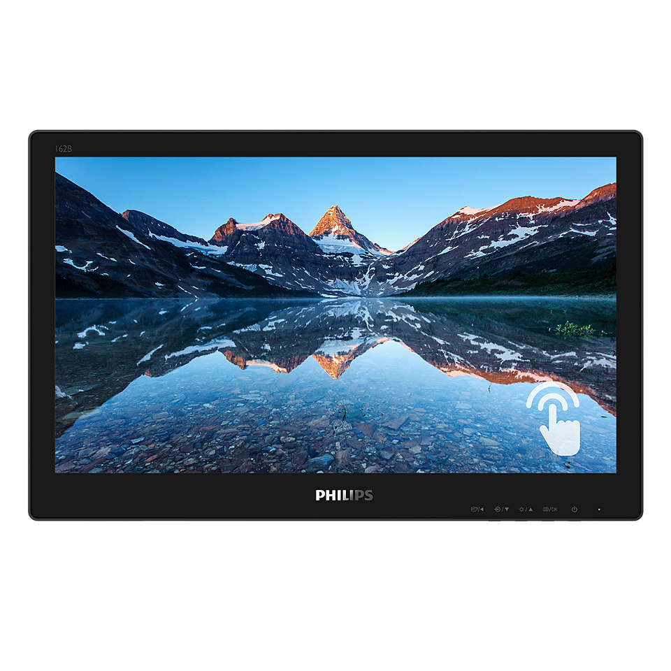 

Монитор 15.6" Philips 162B9TN (00/01) TN, сенсорный, 1366x768 (16:9), 220кд/м2, 4мс, 90°/60°, VGA, DVI, HDMI, DisplayPort, USB-Hub, черный, 162B9TN (00/01)