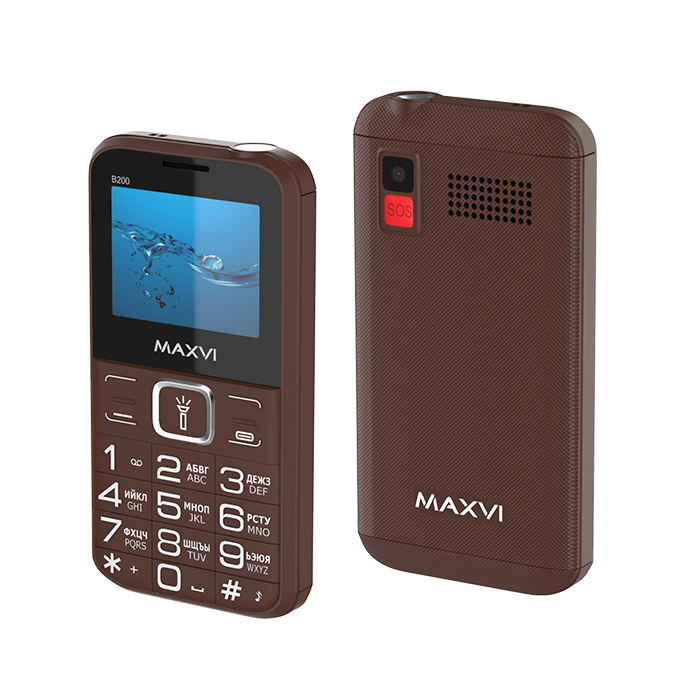 

Мобильный телефон MAXVI B200, 2" 160x128 TFT, MediaTek MT6261D, 32Mb RAM, 32Mb, BT, 2-Sim, 1400 мА·ч, micro-USB, коричневый (B200 brown), B200