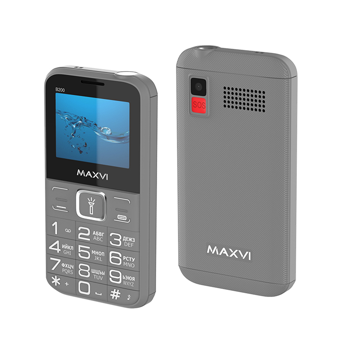 Мобильный телефон MAXVI B200 серый
