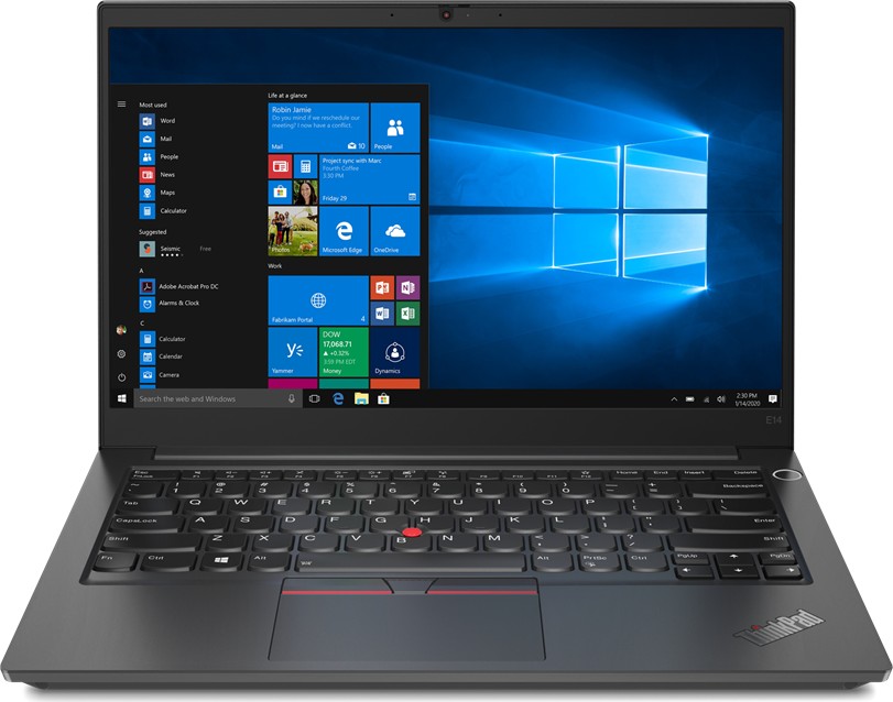

Ноутбук Lenovo ThinkPad E14 G2 14" IPS 1920x1080, AMD Ryzen 3 4300U 2.7 ГГц, 8Gb RAM, 256Gb SSD, W10Pro, черный (20T60081PB)