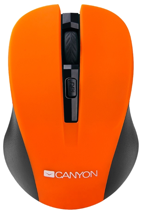 Мышь беспроводная Canyon CNE-CMSW1O Orange USB, 1200dpi, оптическая светодиодная, USB, оранжевый