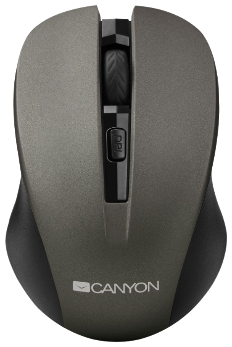 Мышь беспроводная Canyon CNE-CMSW1G Grey USB, 1200dpi, оптическая светодиодная, USB, серый