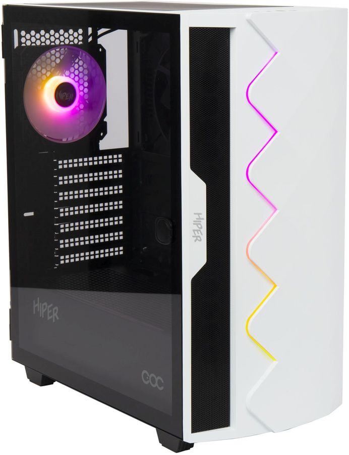 

Корпус HIPER DCW, ATX, Midi-Tower, USB 3.0, белый, без БП, DCW