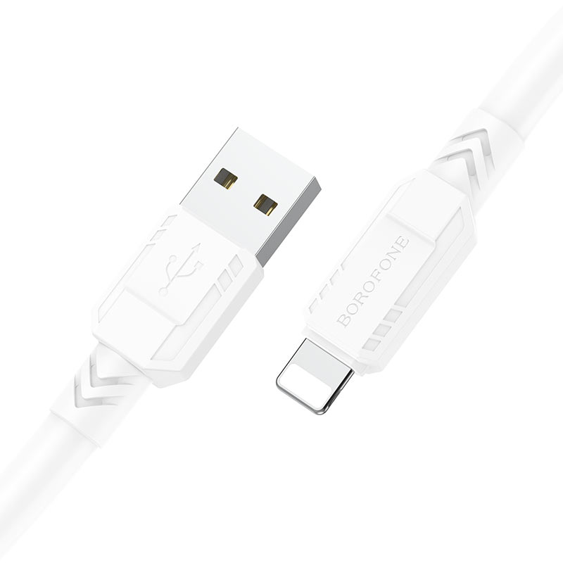 

Кабель USB 2.0(Am)-Lightning 8-pin(m), 2.4A, 1м, белый Borofone BX81 Goodway (6974443386066)