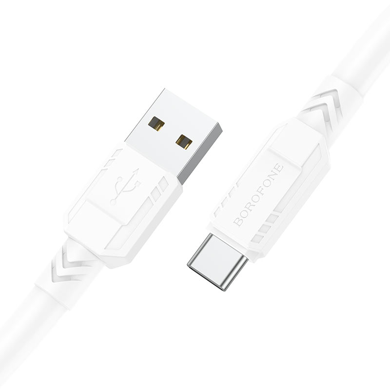 

Кабель USB 2.0(Am)-USB 2.0 Type-C(m), 3A, 1м, белый Borofone BX81 Goodway (6974443386103)