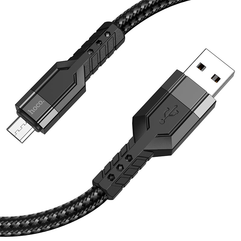 

Кабель USB-Micro USB, 2.4A, 1.2м, черный HOCO U110 (6931474770585), U110