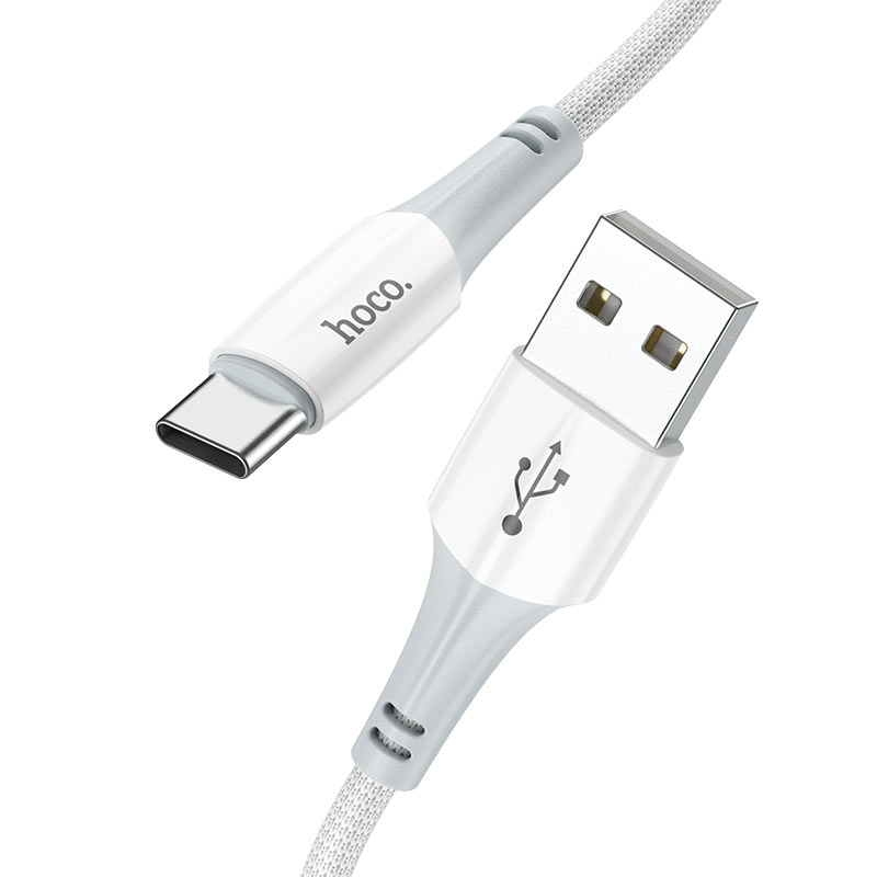 

Кабель USB-USB Type-C, 3A, 1м, белый HOCO Ferry X70 (6931474760487), X70