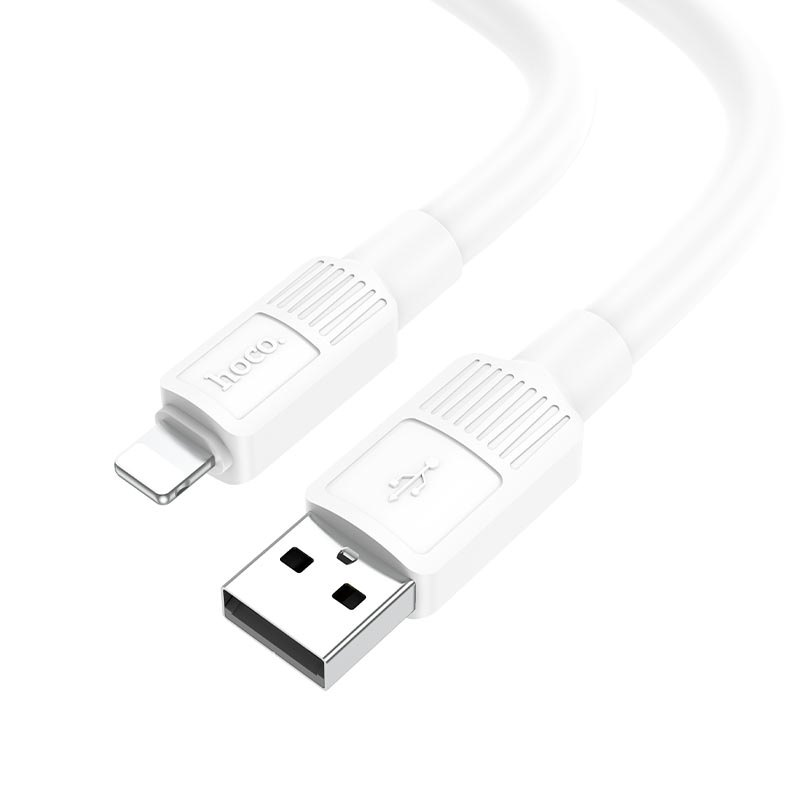 

Кабель USB-Lightning 8-pin, 2.4A, 1м, белый HOCO X84 Solid X84 (6931474770974), X84