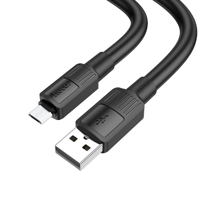 

Кабель USB-Micro USB, 2.4A, 1м, черный HOCO X84 Solid (6931474770981)
