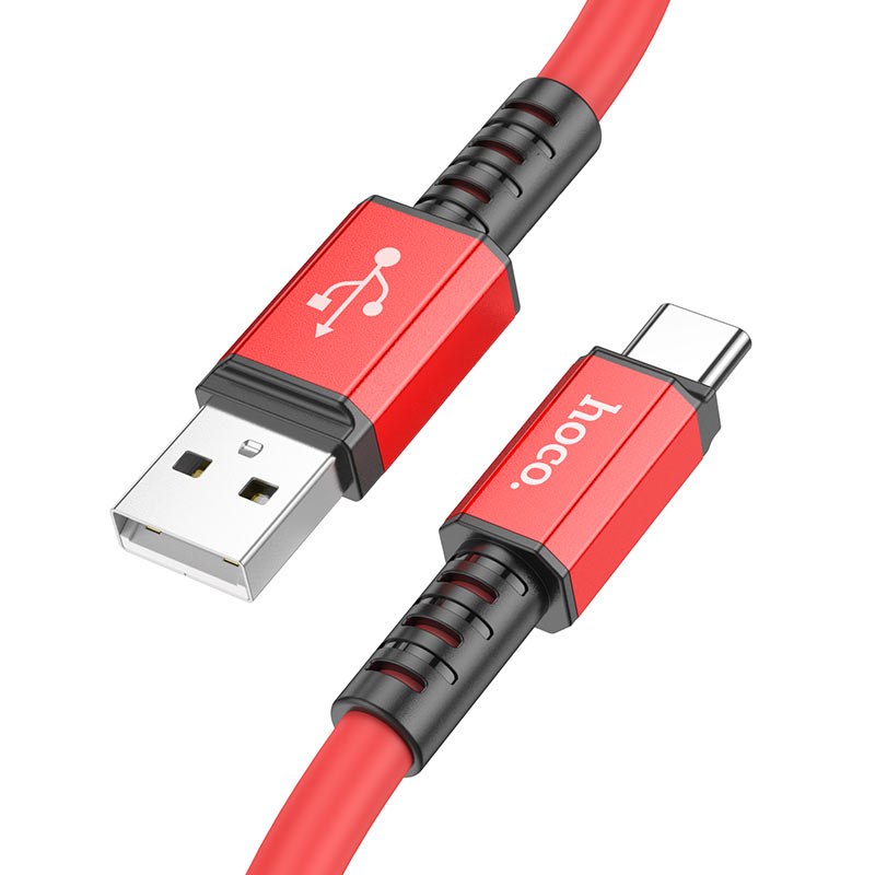 

Кабель USB 2.0(Am)-USB 2.0 Type-C(m), 3A, 1м, красный HOCO X85 Strength (6931474777515)