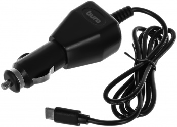

Автомобильное зарядное устройство Buro BUCC1, 1xUSB Type C, 2А, 10 Вт, кабель USB Type-C, черный (BUCC10S00CBK), BUCC1