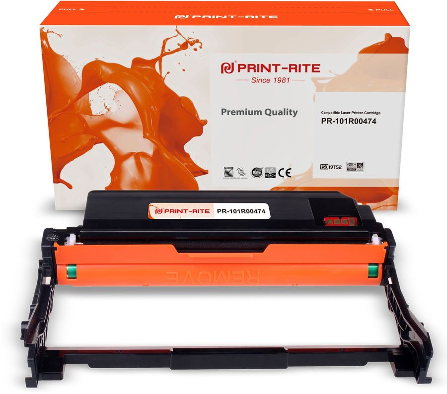 

Драм-картридж (фотобарабан) лазерный Print-Rite (101R00474), черный, совместимый, для Xerox PH 3052/3260 WC 3215/3225 (PR-101R00474)