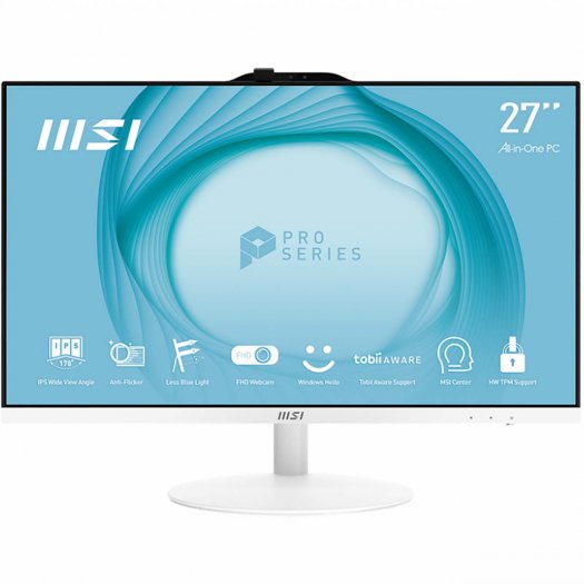 

Моноблок MSI Pro AP272 12M-211XRU 27" 1920x1080, Intel Core i5-12400 2.5GHz, 8Gb RAM, 512Gb SSD, WiFi, BT, Cam, DOS, белый, клавиатура, мышь (9s6-af8311-211), 12M-211XRU