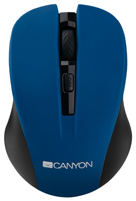 Мышь беспроводная Canyon CNE-CMSW1BL Blue USB, 1200dpi, оптическая светодиодная, USB, синий