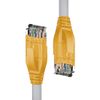 Патч-корд UTP кат.5e, 1м, RJ45-RJ45, серый/желтый, 4PH (4PH-R90026)