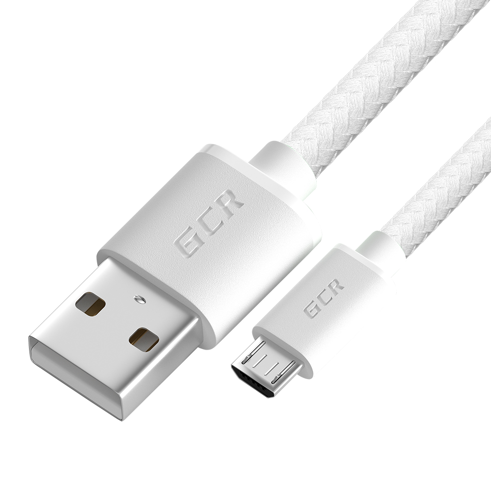 

Кабель USB-Micro USB, 3A быстрая зарядка, 1м, белый Greenconnect GCR-54082 (GCR-54082), GCR-54082