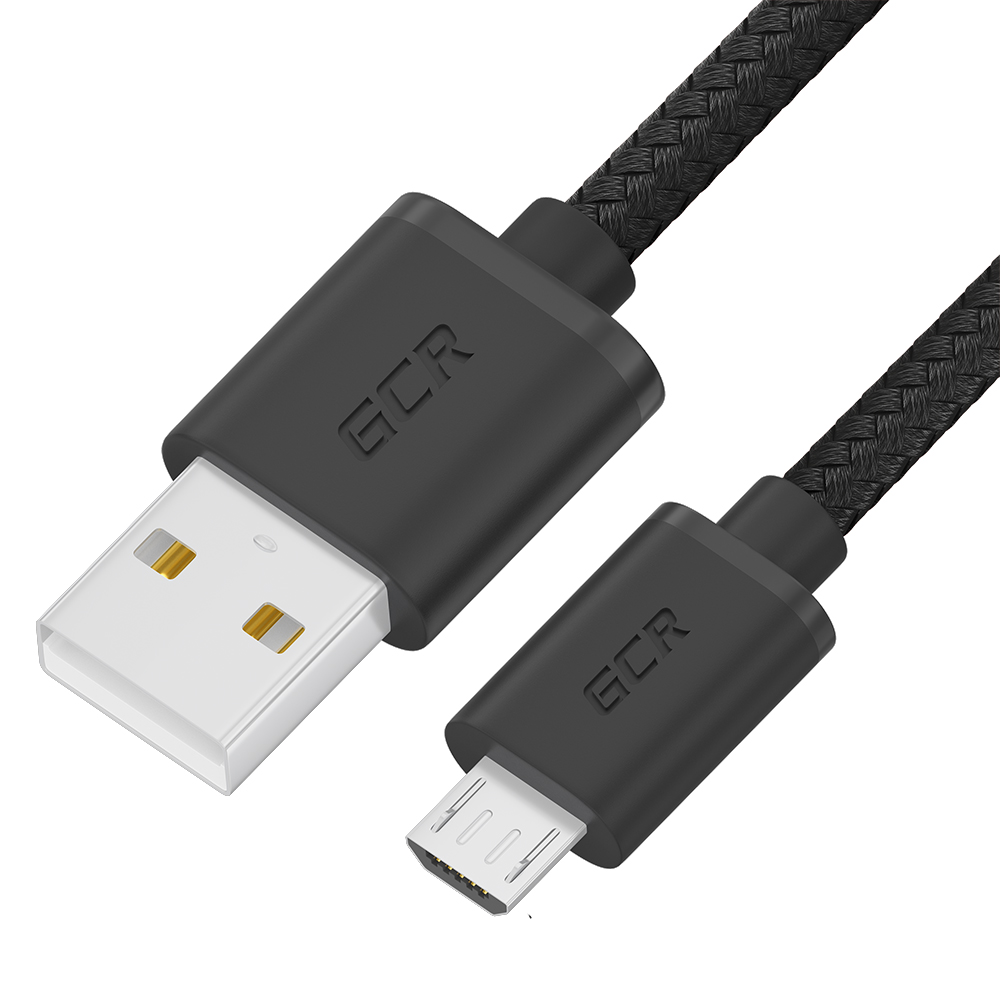 

Кабель USB-Micro USB, 3A быстрая зарядка, 1м, черный Greenconnect GCR-54085 (GCR-54085), GCR-54085
