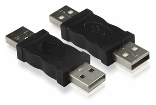 

Переходник (адаптер) USB 2.0(Am)-USB 2.0(Am), плоский, 5см, черный Greenconnect GC-UAM2AM (GC-UAM2AM), GC-UAM2AM