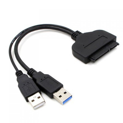 

Кабель-переходник (адаптер) USB 3.0(Am)+USB (Am)-SATA III 2.5"(m), черный KS-IS KS-403 (KS-403), KS-403