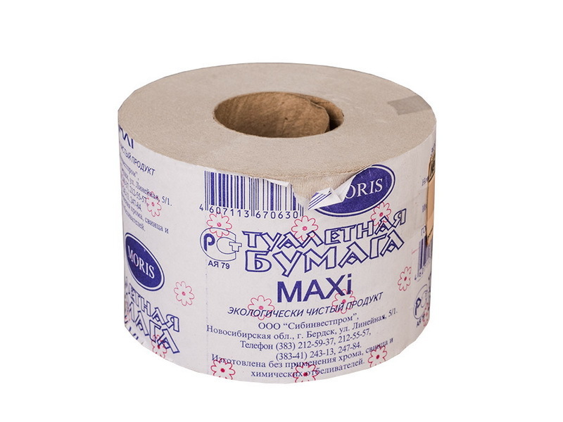 

Бумага туалетная МТБ Maxi, слоев: 1, Серый, 0