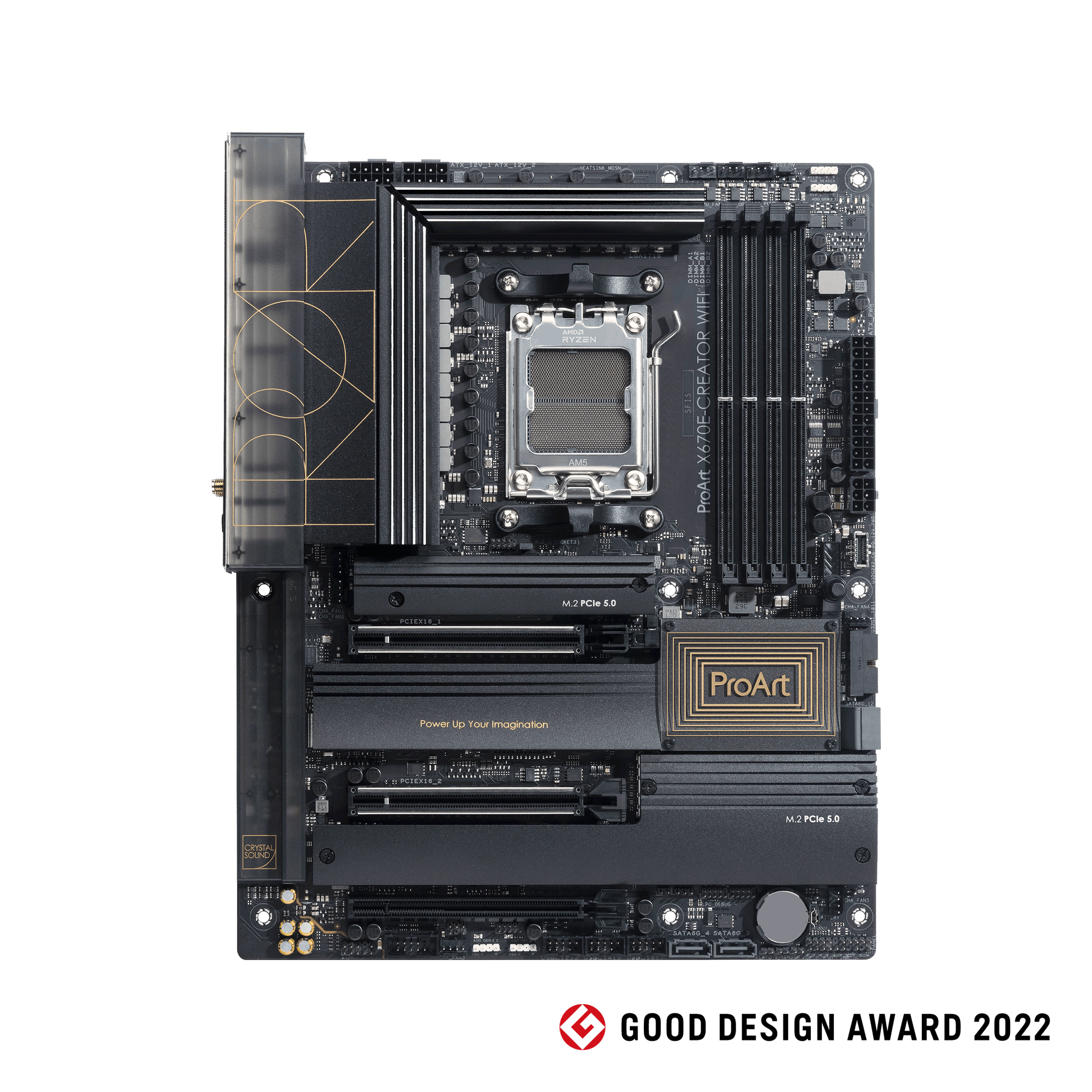 

Материнская плата ASUS PROART X670E-CREATOR WIFI, AM5, AMD X670, 4xDDR5 DIMM, 3PCI-Ex16, 4SATA3, 7.1-ch, 2.5GLAN, 10GLAN, 4 USB Type-C, HDMI, DP, ATX, Retail, PROART X670E-CREATOR WIFI