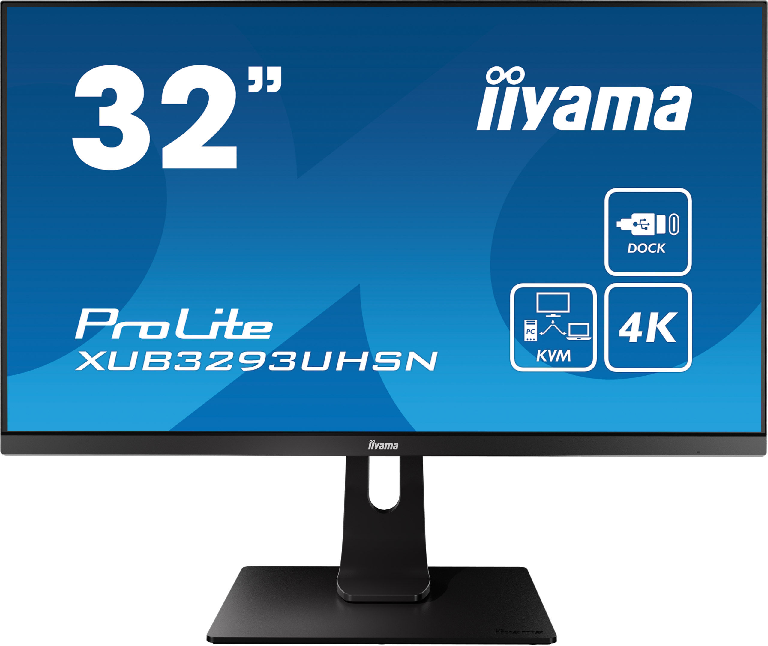 

Монитор 31.5" Iiyama XUB3293UHSN-B1 IPS, 3840x2160 (16:9), 350кд/м2, 4мс, 178°/178°, HDMI, DisplayPort, USB Type-C, USB-Hub, черный, XUB3293UHSN-B1