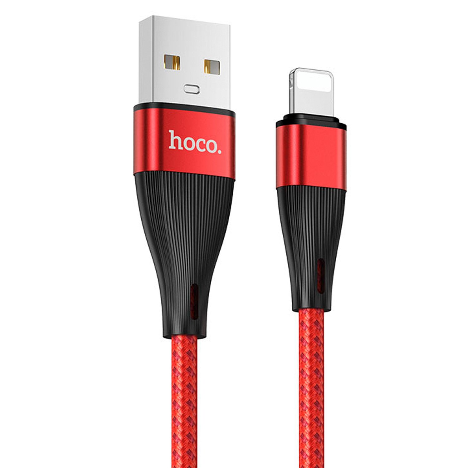 

Кабель Lightning 8-pin(m)-USB 2.0(Af), 3A, 1м, красный HOCO X57 Blessing (202533), X57 Blessing