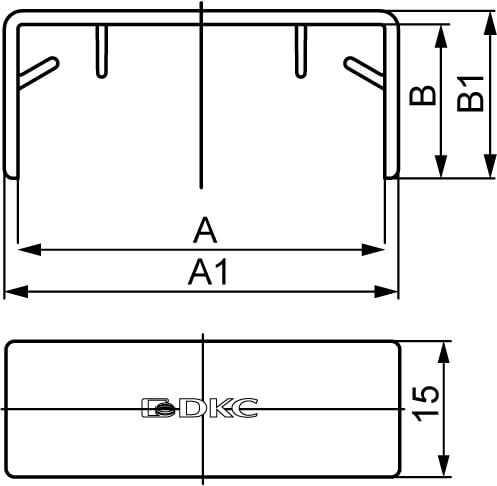 Заглушка для кабель канала 50x20мм lm торцевая in liner