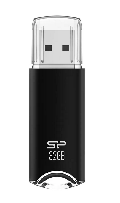 Флешка 32Gb USB 2.0 Silicon Power Helios H02, черный (SP032GBUF2H02V1K)