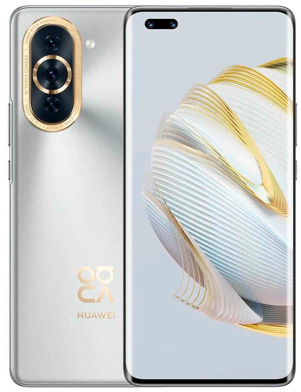 

Смартфон Huawei NOVA 10 Pro, 6.78" 2652x1200 OLED, Qualcomm Snapdragon 778G, 8Gb RAM, 256Gb, 3G/4G, NFC, Wi-Fi, BT, 3xCam, 2-Sim, 4500 мА⋅ч, USB Type-C, Android 12, серебристый (51097ESR), NOVA 10 Pro