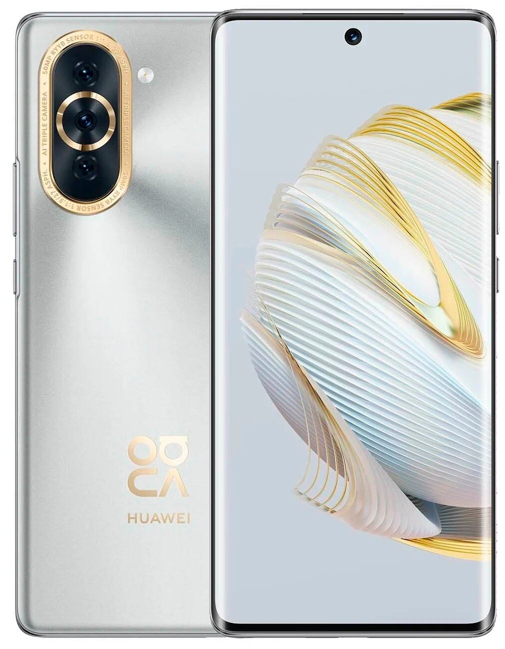 Смартфон Huawei NOVA 10 8Gb/128Gb Android серебристый (51097EST), 1144189  купить по цене 47300 руб в Новосибирске в интернет-магазине e2e4