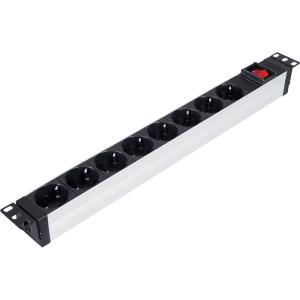 

Блок розеток (PDU) Lande LN-PRZ-ONF-1U8P-SC, 1U, кол-во розеток:8 (8xЕвро), 16А, черный/серебристый, кабель питания 2.5 м (LN-PRZ-ONF-1U8P-SC), LN-PRZ-ONF-1U8P-SC