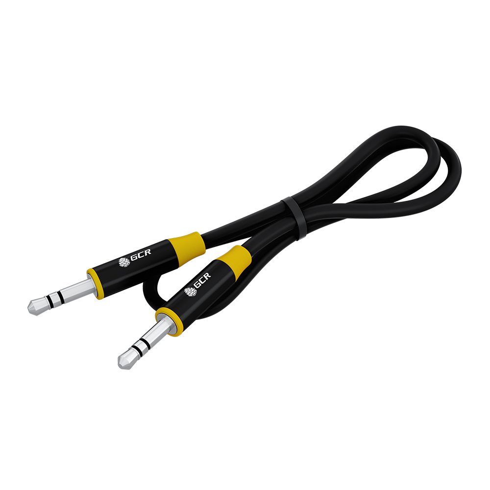 

Кабель Jack 3.5mm(M)-Jack 3.5mm(M), экранированный, 3м, черный/желтый Greenconnect GCR-54757 (GCR-54757), GCR-54757